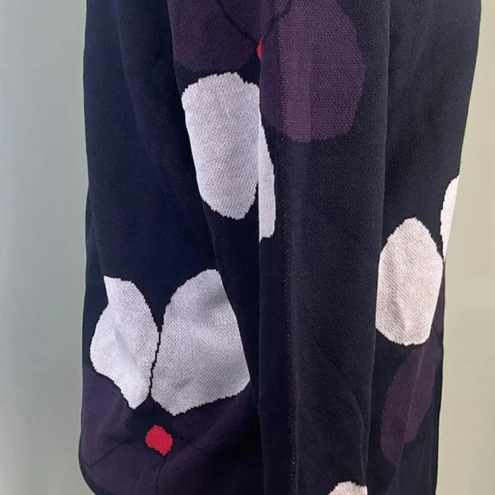 Ann Taylor Violet SZ LG Button Up Cardigan Business‎ Lagenlook Cottage Core